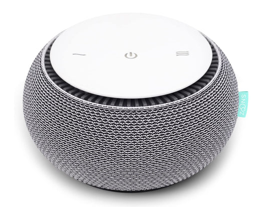SNOOZ Smart White Noise Sound Machine - Real Fan Inside for Non-Looping White Noise, Sleep Aid for Adults, Travel, Sleeping, Bedroom, Portable, Baby Registry Essential - Cloud