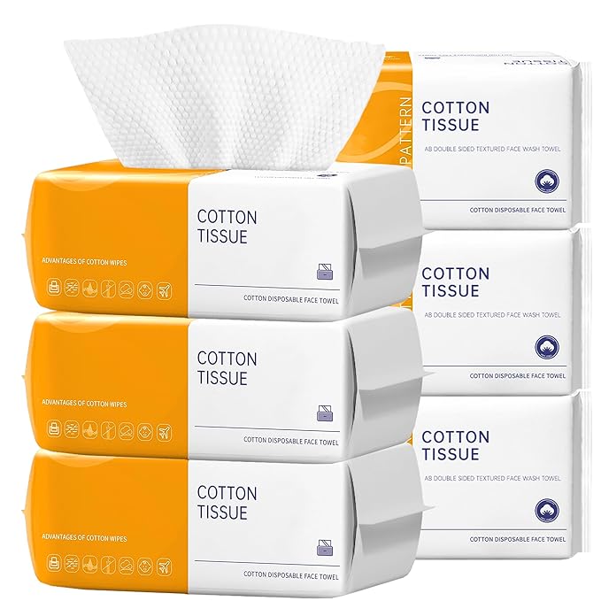 6 Pack Face Towels Disposable, Face Clean Towels, Face Towelettes Disposable