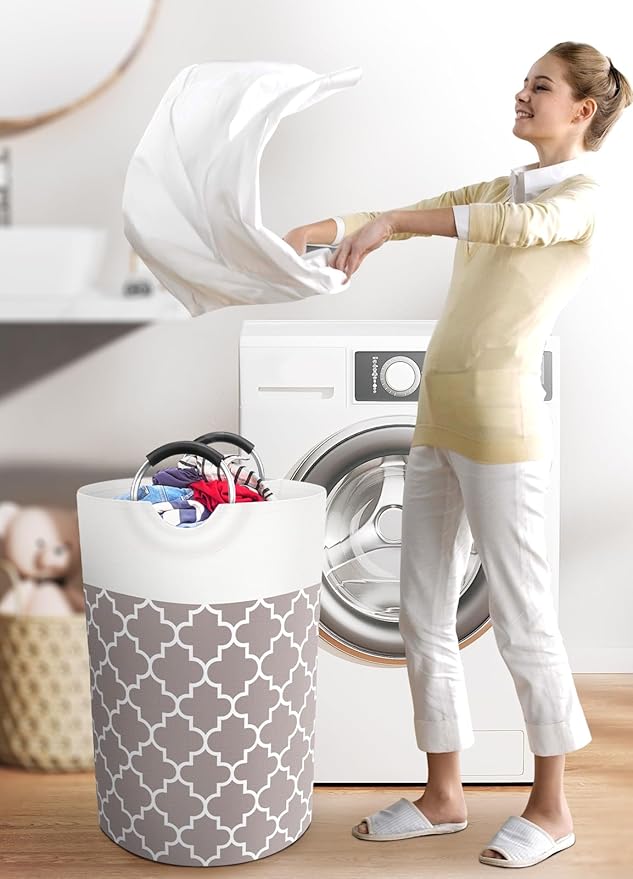 Large Laundry Basket Laundry Hamper Bag Washing Bin Clothes Bag Collapsible Tall