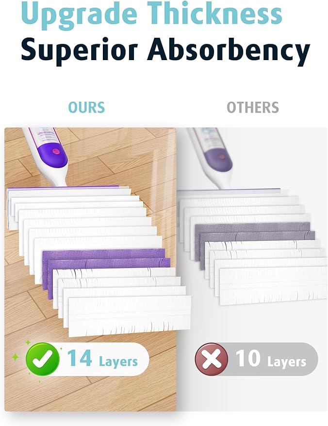 AIR U+ 12 Pack Disposable Power Mop Pads Refills
