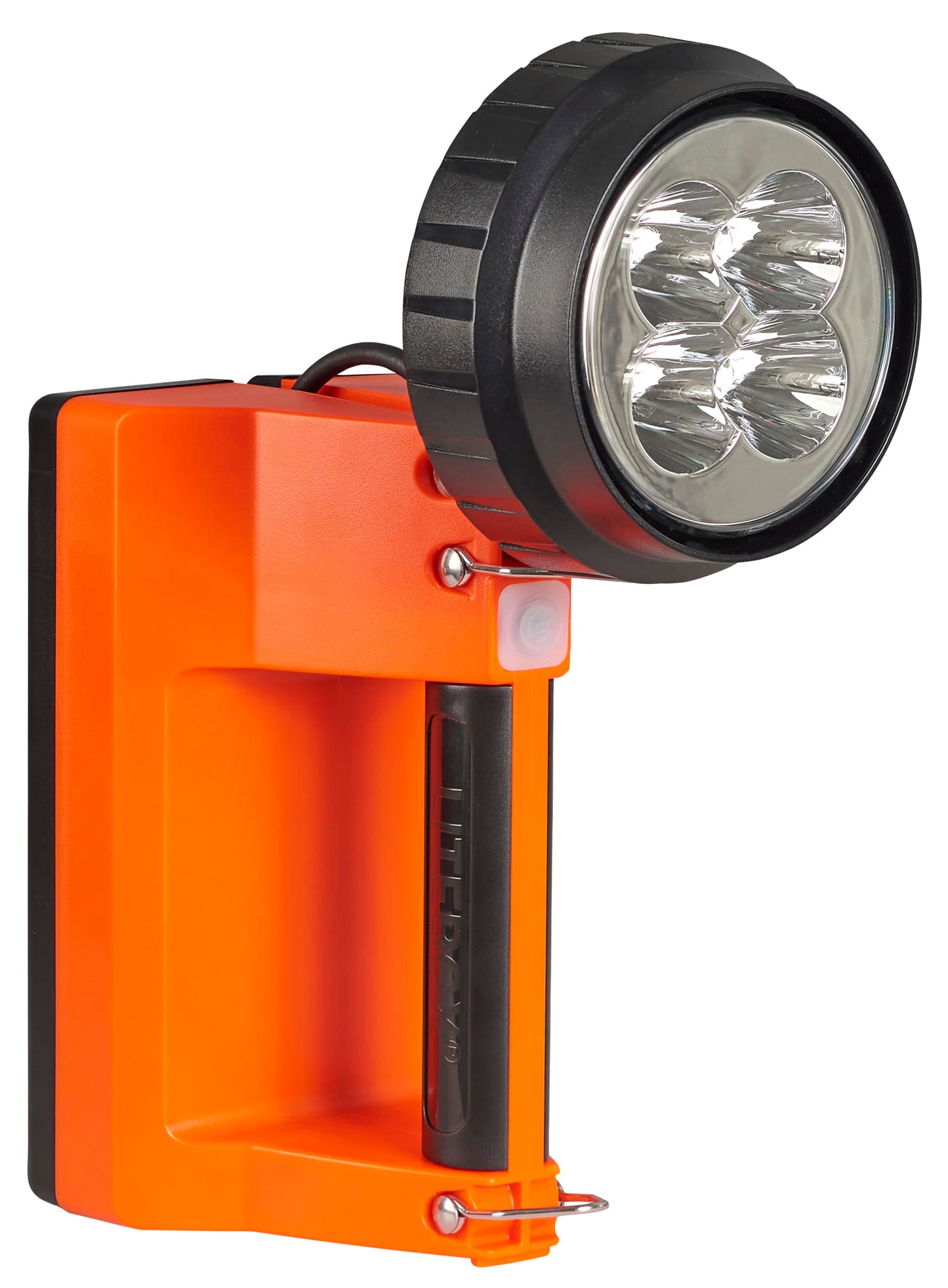 Streamlight 45882 E-Spot FireBox 1500-Lumen 110000 Candela Rechargeable Spot Beam Lantern with Dual Rear LEDs, and Heavy Duty Shoulder Strap Without Charger, Orange