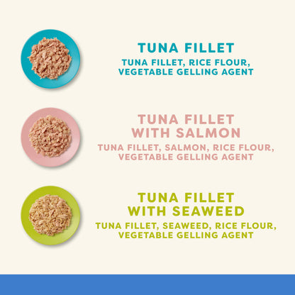 Applaws Natural Wet Adult Cat Food, Fish Selection in Jelly 70g Tin (Pack of 12)