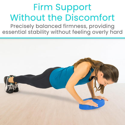 Vive Oval Balance Pad - Wobble Cushion for Physical Therapy and Rehabilitation Equipment - Soft Stability Trainer Foam for Workouts, Yoga, Core Strength and Pilates - Device for Women, Men and Kids