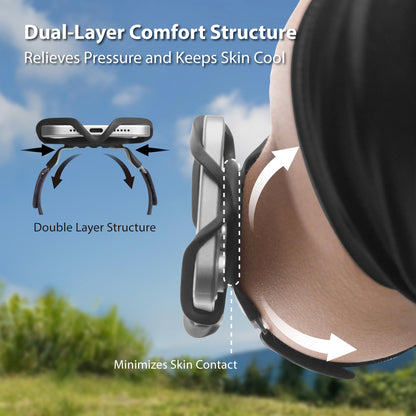BONE Run Tie 3, Running Phone Armband, Skin-Friendly Silicone Sport Armband with Dual Layer Structure for Heat-Dissipation, Workout Phone Holder for iPhone and 4-7"-7.2" Smartphones (Size L)
