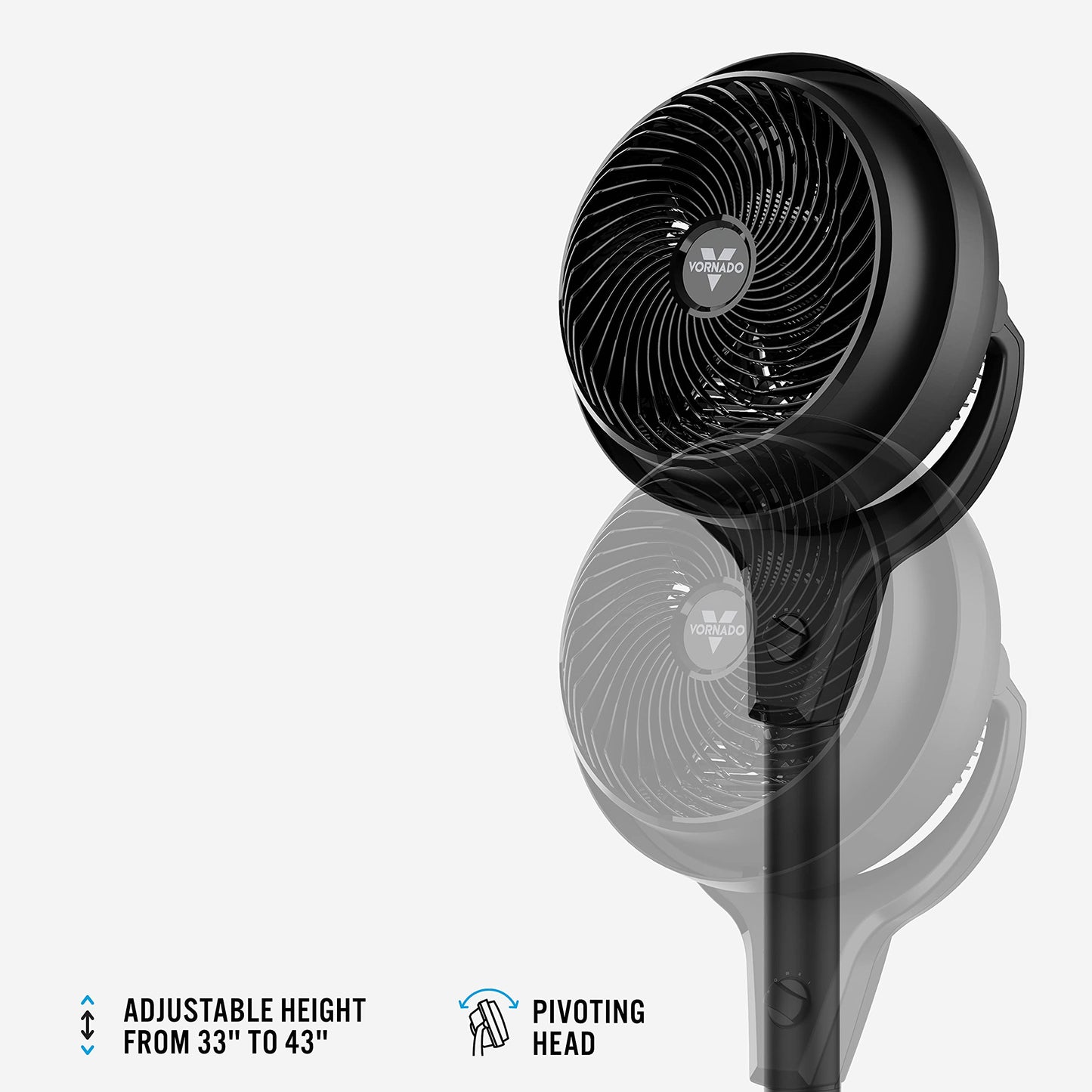 Vornado 602 Whole Room Air Circulator Pedestal Fan Bundle EXO51 Heavy Duty Air Circulator Shop Fan
