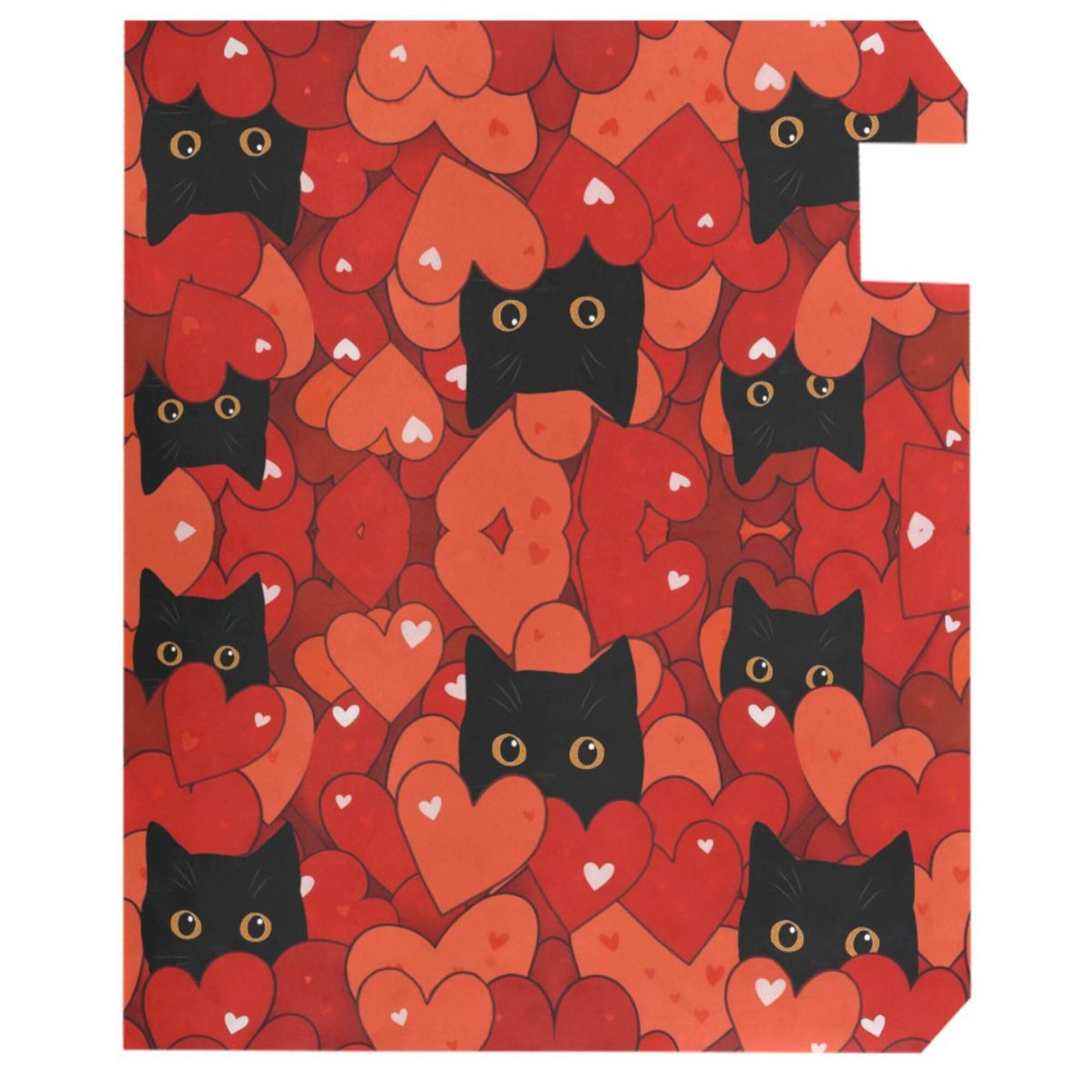 Happy Valentine’s Day Red Magnetic Mailbox Covers Love Cats Heart Kitty Mailbox Cover Over Size Full Magnet Garden Yard Porch Mail Boxes Cover Holiday Decorations 25" L x 21" W