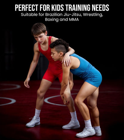 Exxact Sports Patriot Youth Wrestling Singlet For Boys, Premium Powerlifting Singlet, Kids Wrestling Singlets For Training (YL, Red)