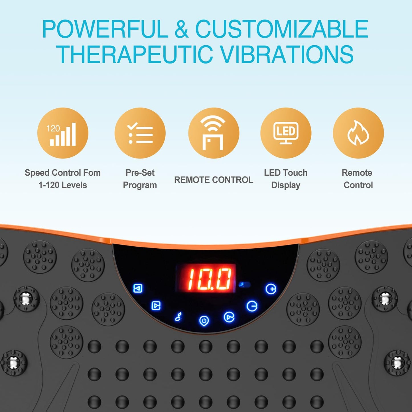 AXV Vibration Plate Fitness Platform Exercise Machine Vibrating Shaking Full Body Shaker Workout Vibrate Stand Shake Board Sport for Weight Loss Fat Burner for Gym Home Office