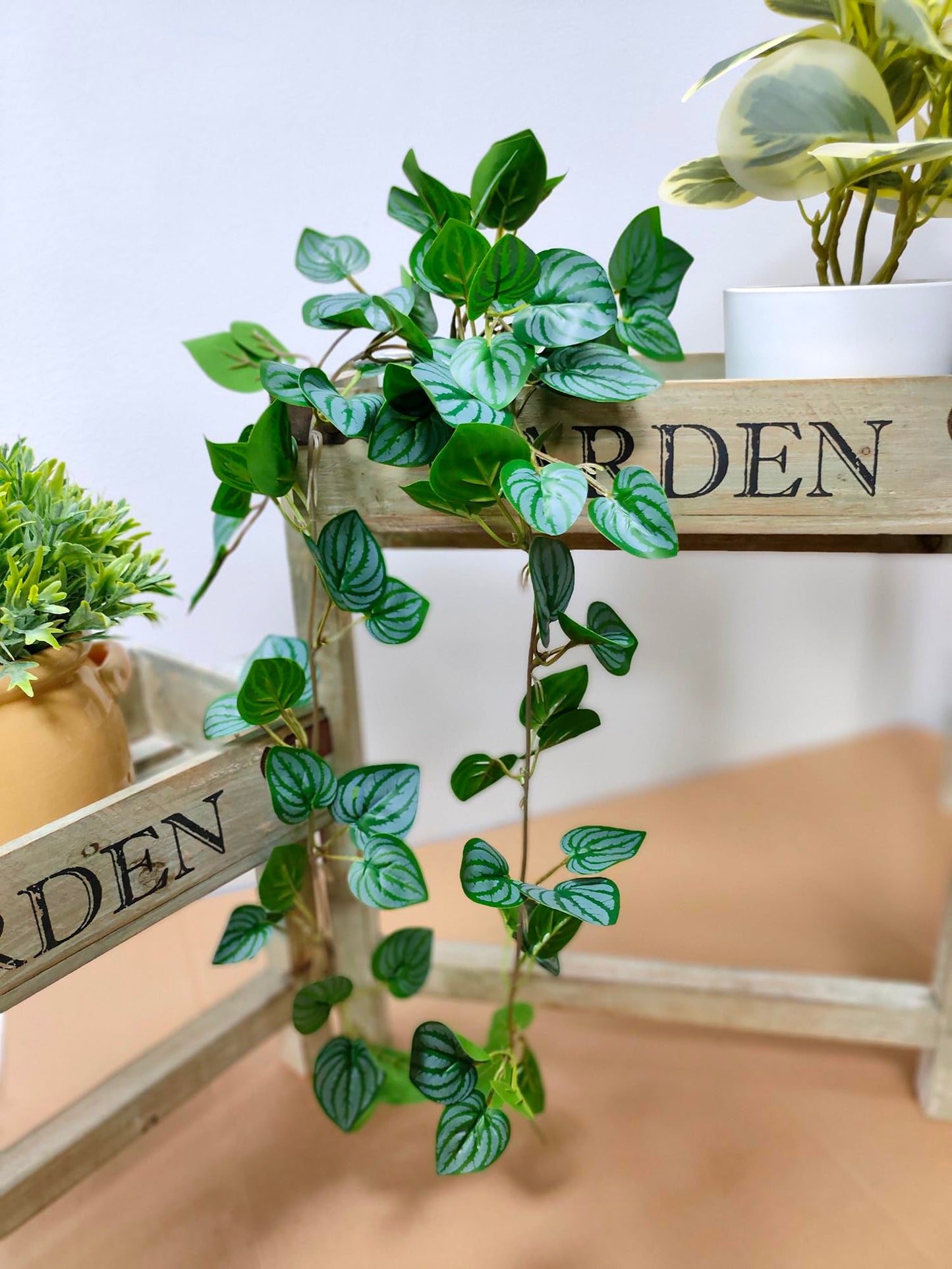 Kiko Artificial Plant Trailing with Pot 16.5" (42cm) Long Fake Table Plant for Office, Gymnasium Room, Living Room, Dinner Room, and Home Decoration, Artificial Plant for Indoors.