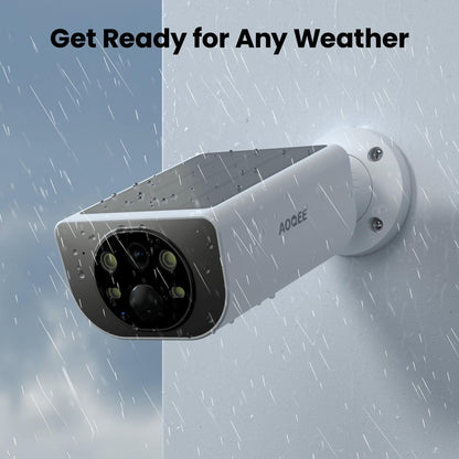 Cameras for Home Security-2.4GHz Wireless Security Camera Outdoor with AI Motion Detection & Siren, Non-Stop Solar Powered Charging, 2K Color Night Vision, SD/Cloud Storage, Waterproof, S1 4P