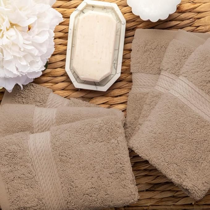 Superior Solid Egyptian Cotton Face Towel Set