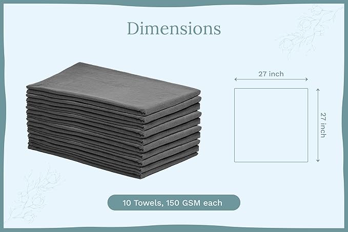 Organic Cotton Gray Tea Towels