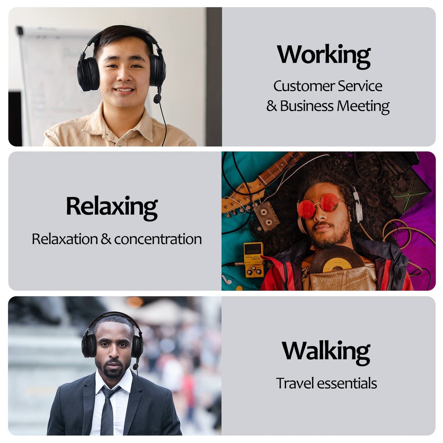 Noise Cancelling Headset, Wired Gaming Over-Ear Headset,Matte Finish Premium Stereo Headset, Noise Cancelling Headset, Over-Ear Headset with Noise-Cancelling Mic & Xbox One/PS4/PS5/PC/Nintendo Switch