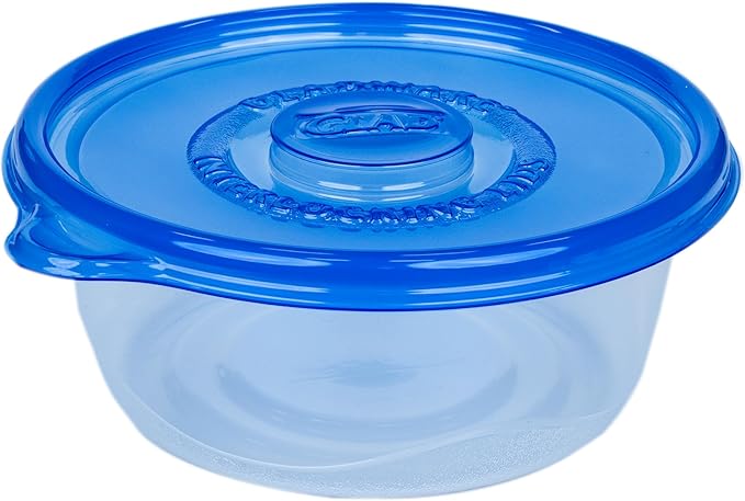 Glad GladWare Big Bowl Food Storage Containers, Large Round Bowl Holds 48