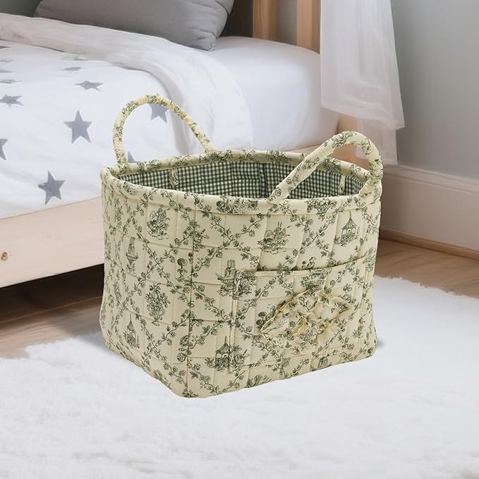 Quilted Fabric Storage Basket