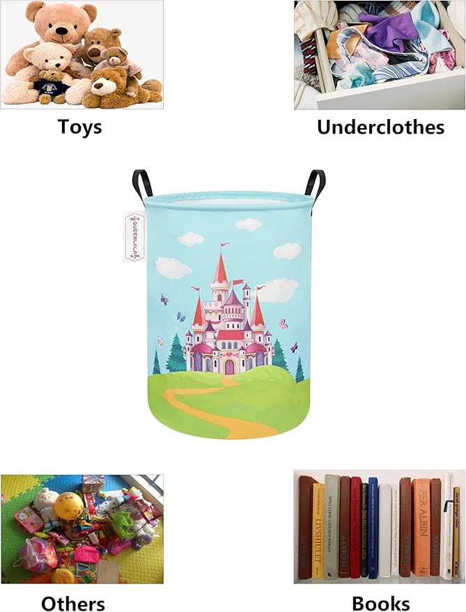 QUEENLALA Large Storage Basket, Laundry Hamper/Bathroom/Home Decor/Collapsible