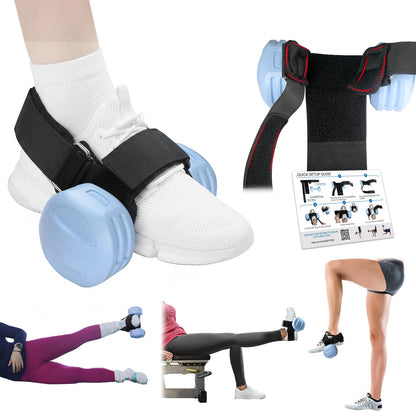 1Pcs Dumbbell Foot Attachment, Adjustable Thickening Monkey Feet Dumbbell Attachment Straps Tibialis Trainer and Heel, Padded Ankle Weight Strap for Leg Workouts Extensions – Hip Flexors, Shin Splints