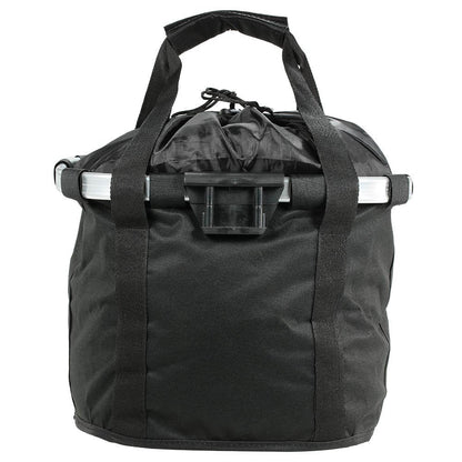 Redlution Bicycle Bike Detachable Cycle Front Canvas Basket Carrier Bag Pet Carrier Aluminum Alloy Frame Pet Carrier (black)