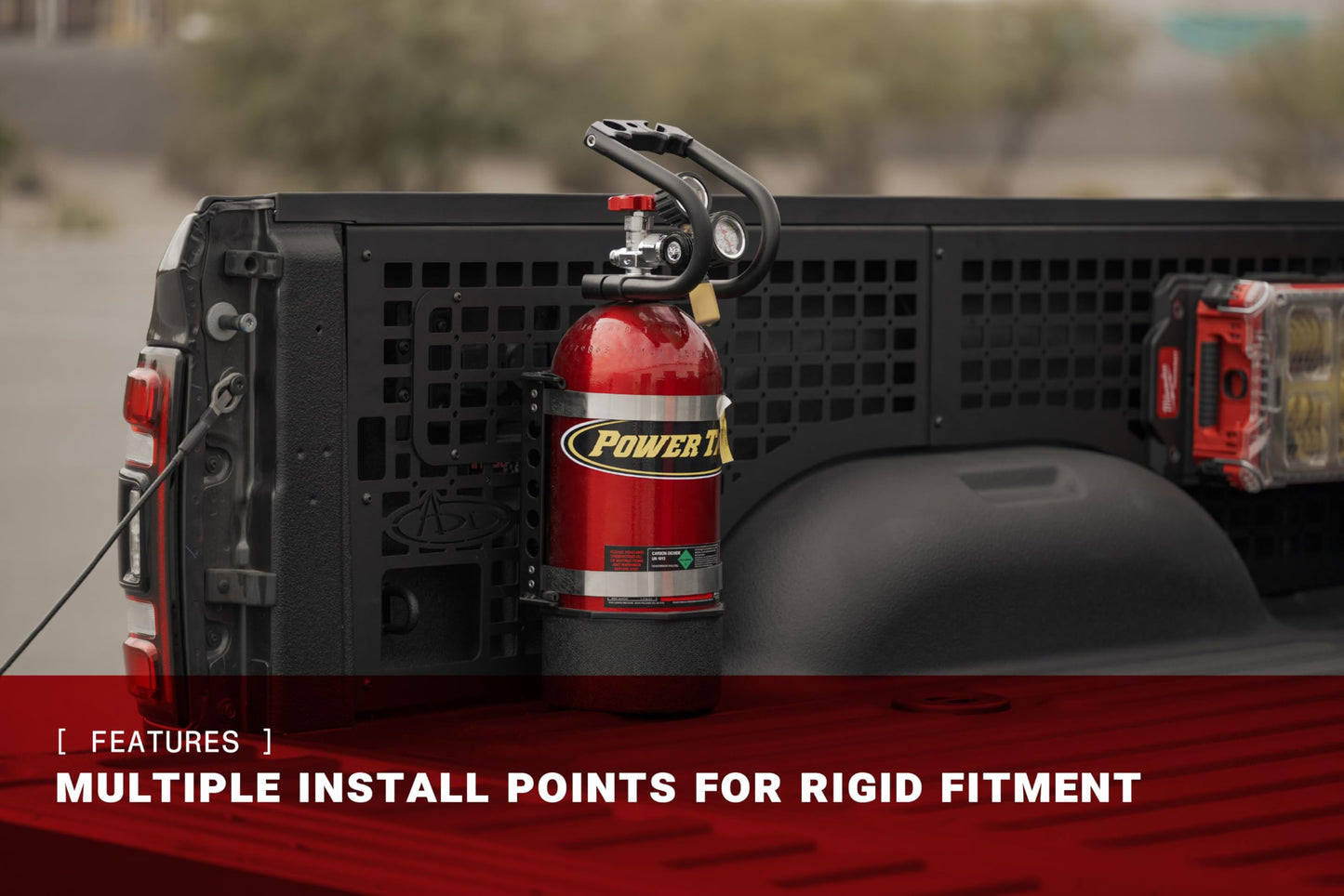 ADD Offroad Bed Side Molle Panels for 2019-2024 Ram HD 2500/3500 | Mounts Tools, Off-Road Supplies, & Recovery Gear | Rigid Fitment | Driver & Passenger Side Variations | Made in The USA (Passenger)