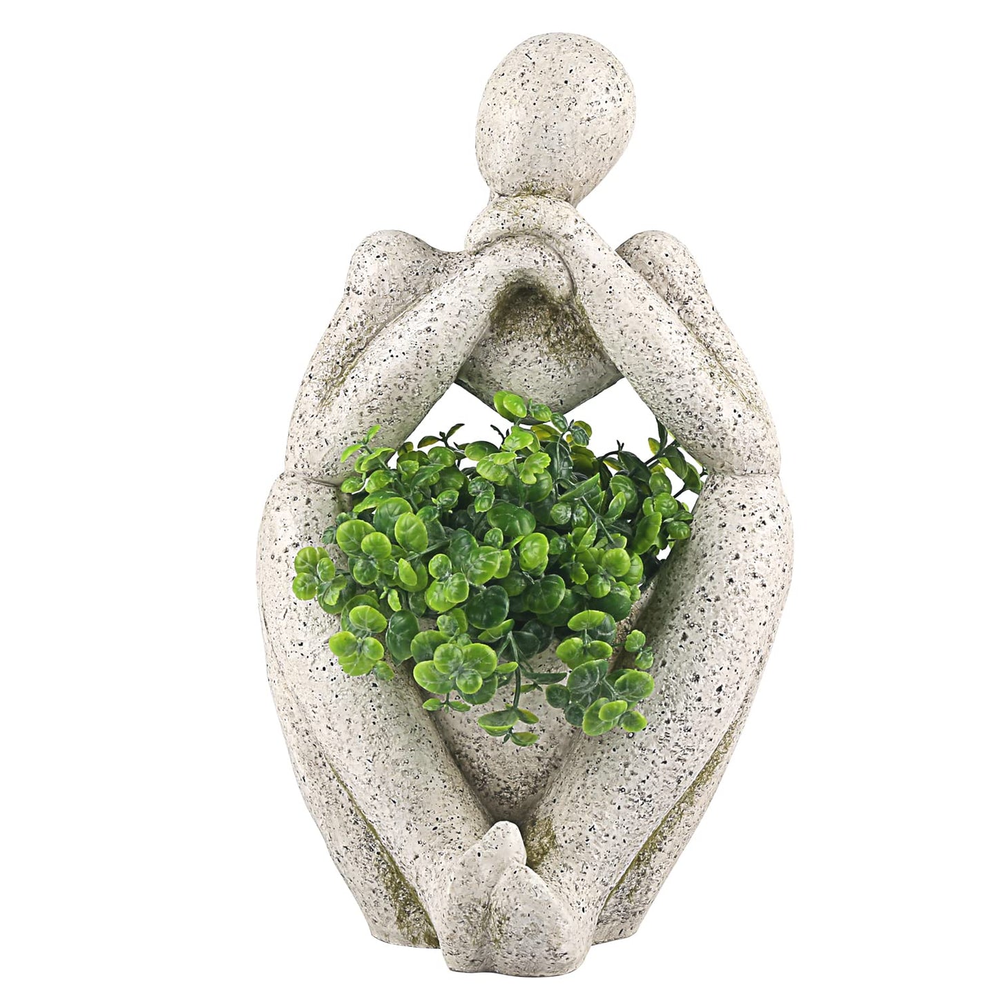 Aclema Large Planters for Outdoor Indoor Plants Head Face Planter Pot Unique Succulent Planters Flower Vase with Drainage Hole Thinker