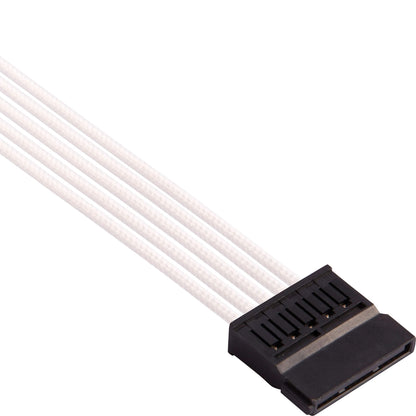 CORSAIR CP-8920224 Premium Individually Sleeved PSU Cables Pro Kit – Black, 2 Year Warranty, White