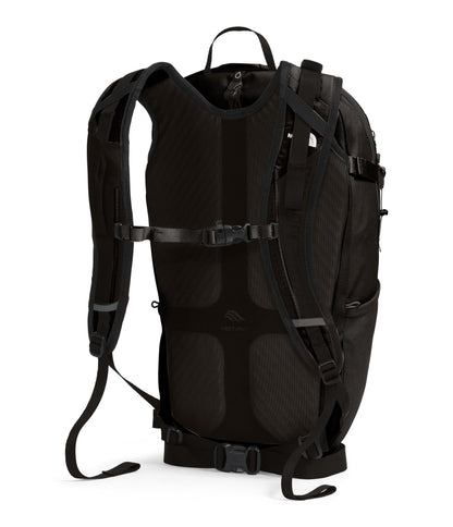 The North Face Basin 24 Liter Technical Daypack with Rain Cover - Unisex, Hiking Pole Attachment, Compression Straps, TNF Black/TNF Black-NPF, One Size