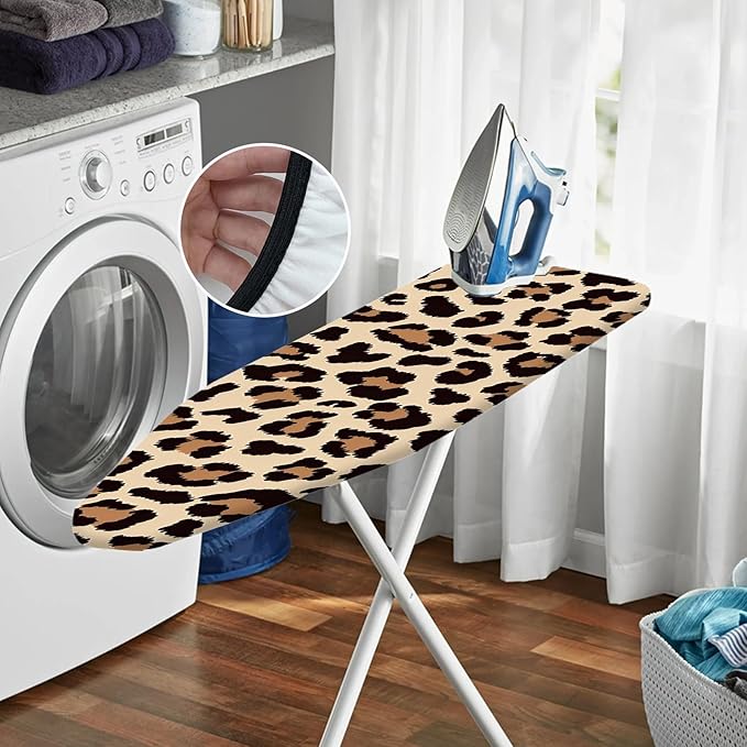Nuxovilar Leopard Print Ironing Board Cover, 15 * 54inch, Fits Most Standard