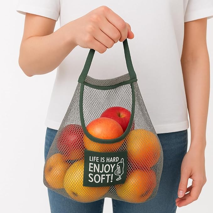 Durable Reusable Hanging Storage Mesh Bags