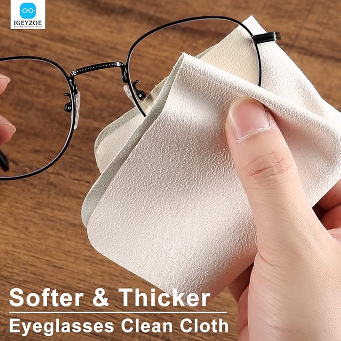 100 PCS Glasses Clean Cloth Suede, Lens Clean Cloth