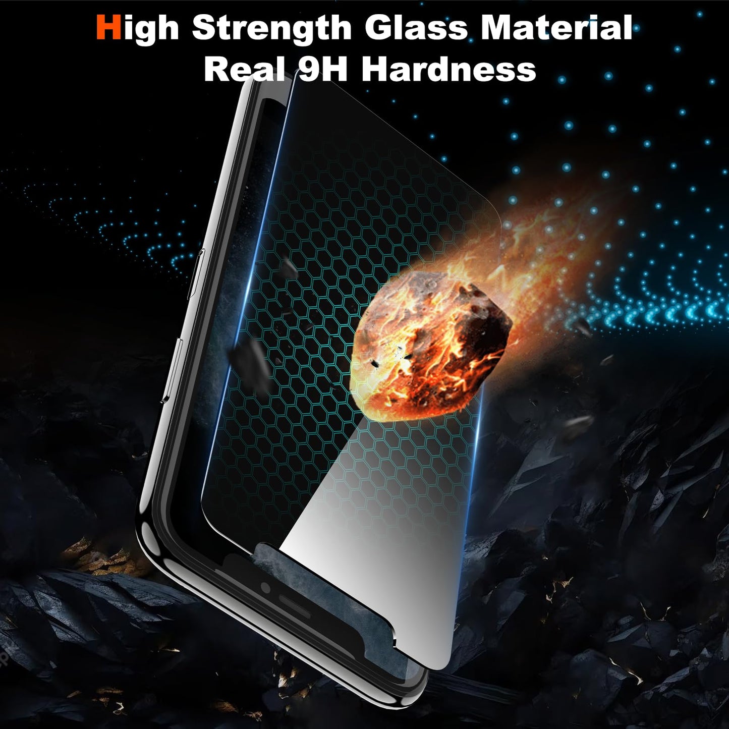 [2 Pack] Privacy Screen Protector for iPhone 11/XR, YMHML Tempered Glass Anti-Spy Bubble Free Case Friendly Easy Installation Film for iPhone 11/XR 6.1 Inch