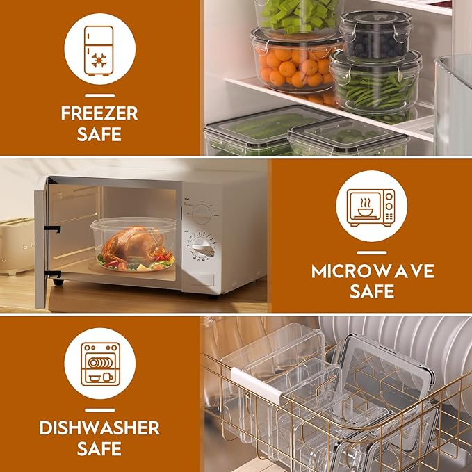 52 PCS Food Storage Containers