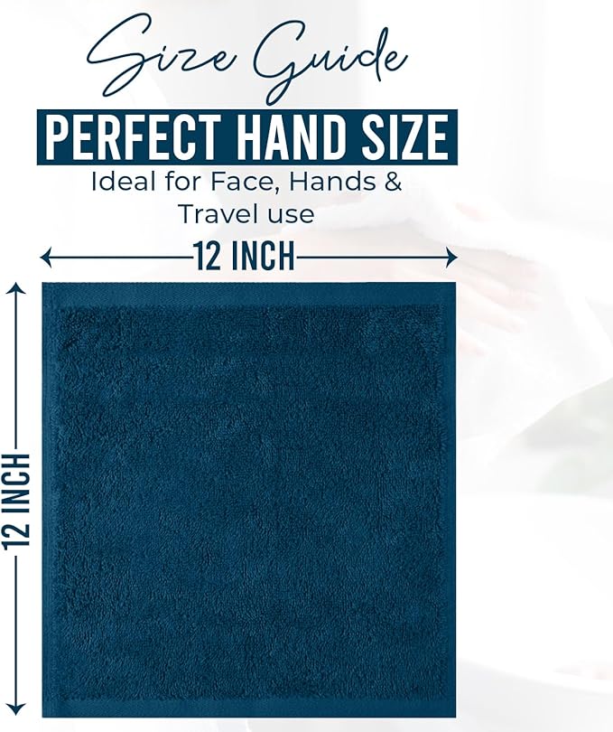 DAN RIVER 24 Pack Wash Cloths for Showering
