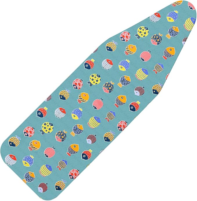 Ironing Board Cover and Pad Standard Size 15" x 54", 3 Pairs of Hook and Loop