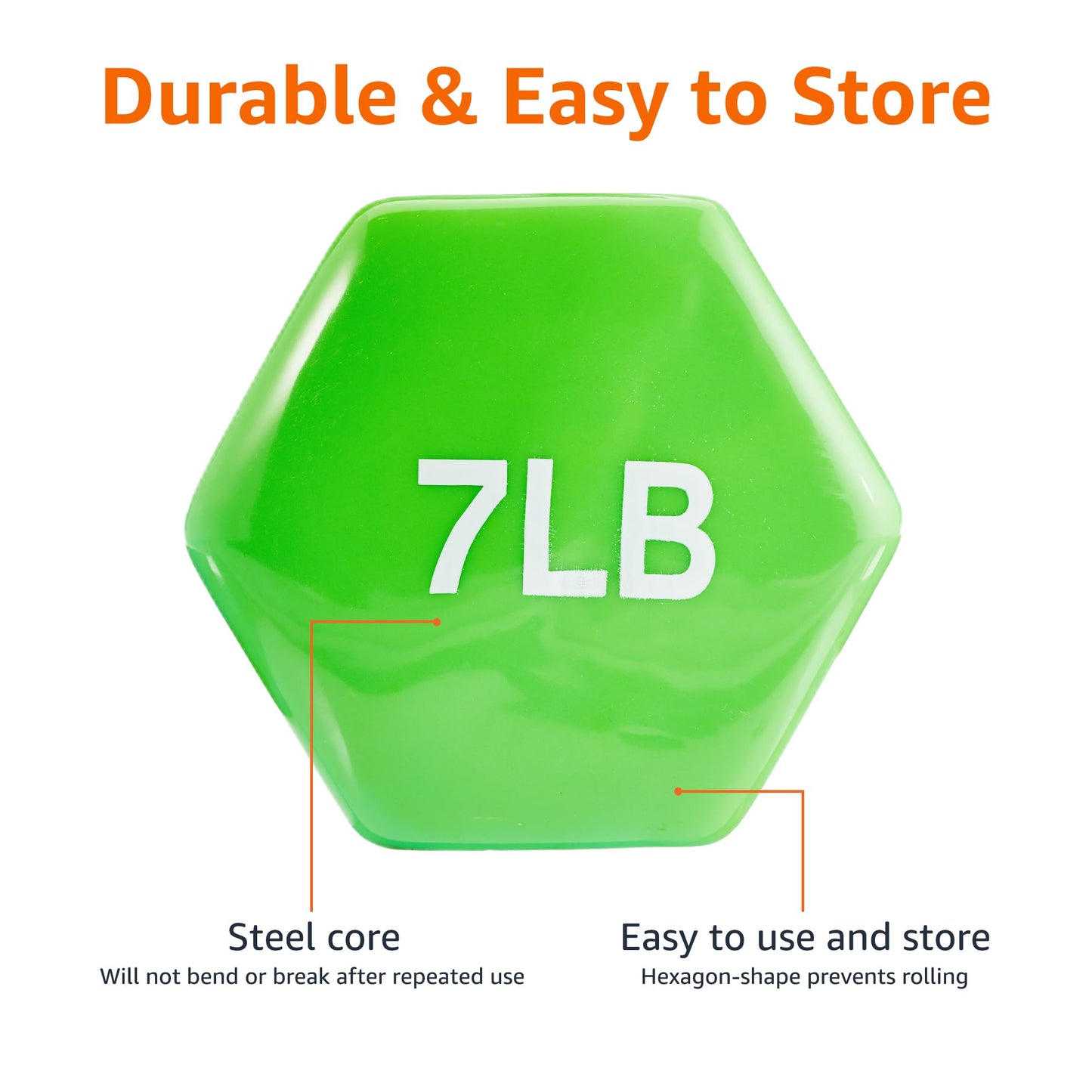 Amazon Basics Vinyl Coated Dumbbell Hand Weights