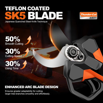 Kebtek Blade Compatible with KT933 33MM Electric Pruning Shears Cutting Diameter-ONLY for KT933 (KT933-Blade)