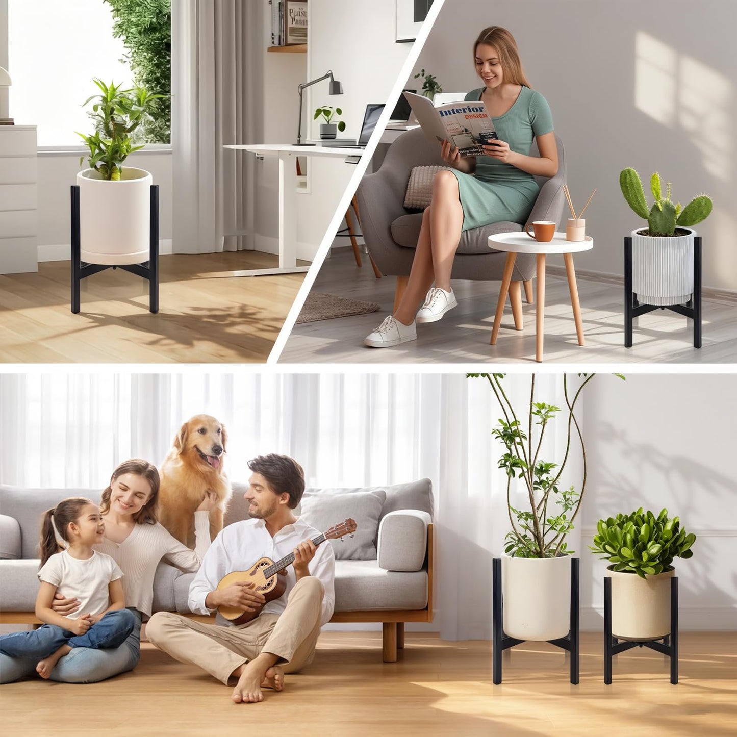XYCCRX 4PC,Plant Stand Indoor,Plant Shelf,Plant Stand Outdoor,Suitable For Gardens ,Courtyards,Homes,Offices,Cafes,and Plant Racks