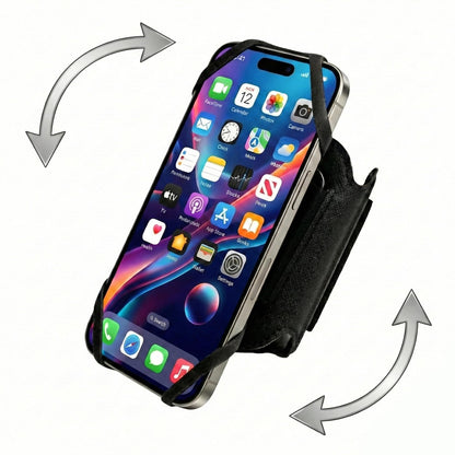 LULURUN Running Armband Phone Holder 360°Rotatable for iPhone 17/16/15/14/13 Pro Max Plus Samsung Galaxy S25/S24/S23 with Card Pocket for Gym Workout Exercising Hiking Cycling Walking Jogging
