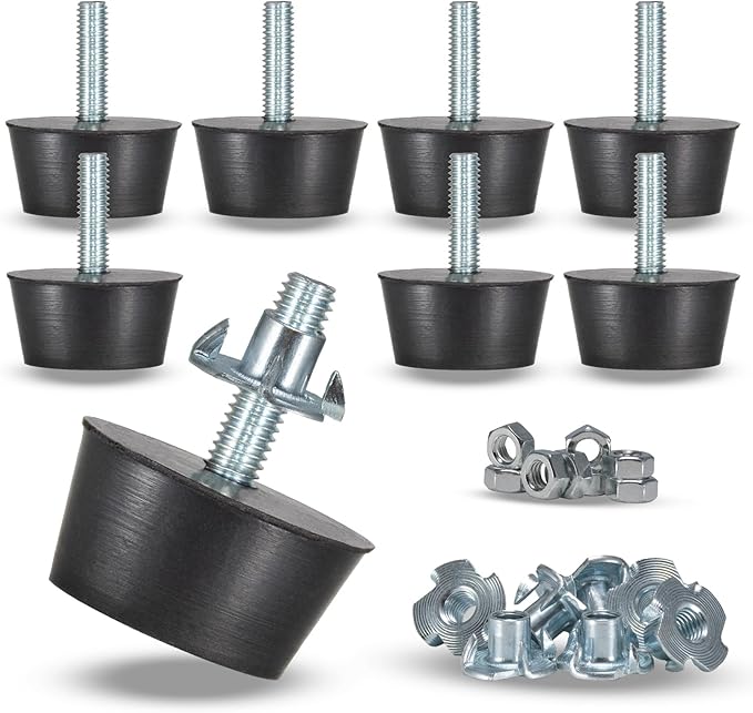 NEWBYTEK M6 Thread Furniture Feet Levelers, Floor Protection Feet Glides