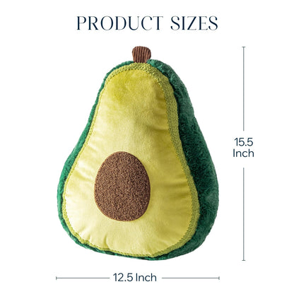 Phantoscope Papaya Shaped Throw Pillow, Fruit Themed Cushion for Couch, Bed and Chair, Pink, 10 x 15 inches