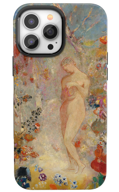 Casely iPhone 13 Pro Case | Compatible with MagSafe | Taupe on Nude | Solid Beige Aesthetic Cream Case