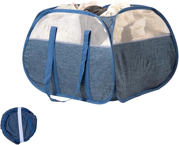 Collapsible Laundry Basket, 90L Foldable Pop-up Laundry Hamper