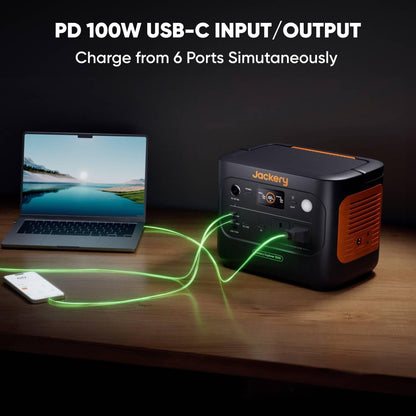 Jackery Explorer 1000 v2 Portable Power Station(2024 New),1070Wh LiFePO4 Battery,1500W AC/100W USB-C Output, 1 Hr Fast Charge, Solar Generator for Outdoor Camping,Off-grid Living,RV,Emergency