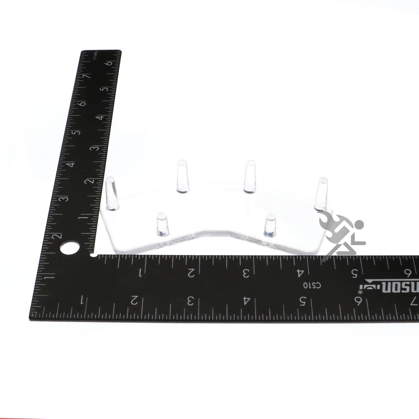 OnFireGuy 4.5" Paired 3-Peg Display Stand for Minerals Fossils and Geode Specimens, Qty: 1