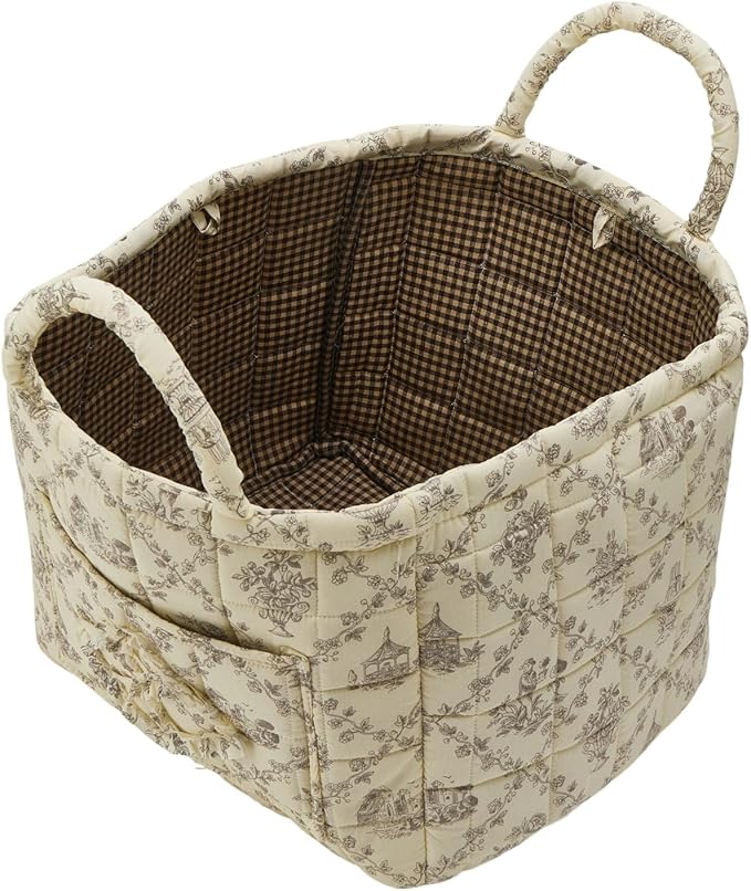 Quilted Fabric Storage Basket