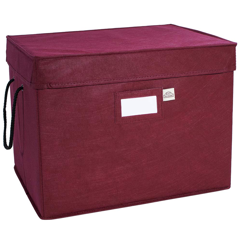 612 Vermont Christmas Ornament Storage Box, Holds 36-4 Inch Ornaments
