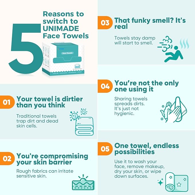 Face Towels, Ultra Soft Facial Towel