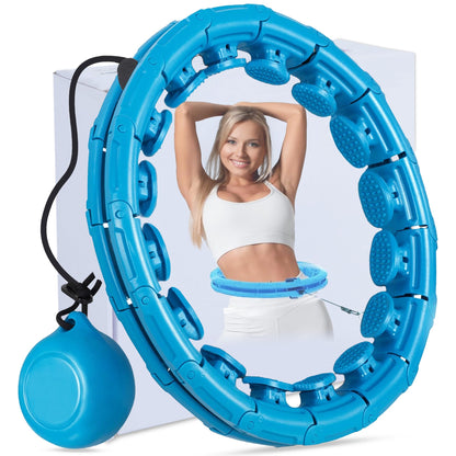 THE TOYAGATOR Weighted Hula Hoop for Adults Weight Loss, Adjustable Infinity Hoop with 24 Detachable Links, Exercise Hoop Suitable for Men and Women (Weighted Hula Hoop)