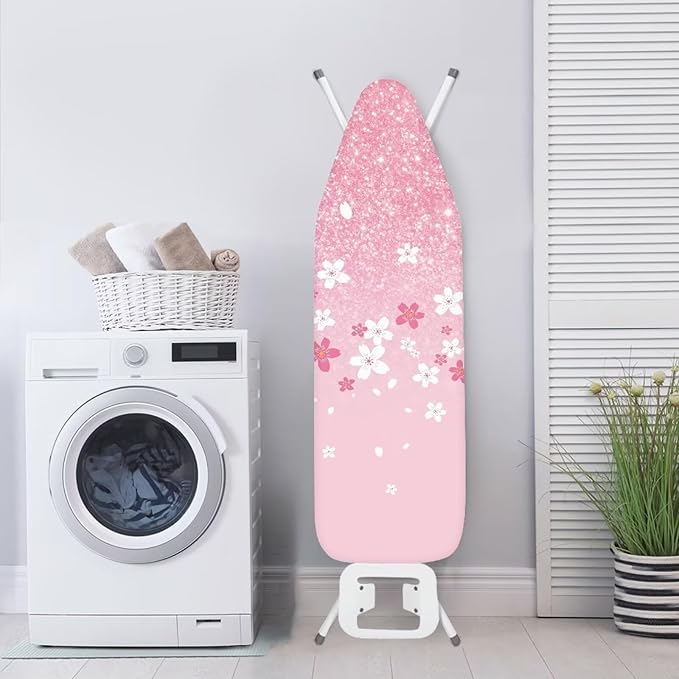 Cherry Blossom Ironing Board Cover and Pad Standard Size Padding Decorative