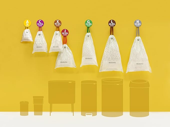 Brabantia PerfectFit Trash Bags Thick Plastic Trash Can Liners