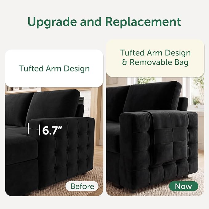 HONBAY Sectional Sleeper Sofa